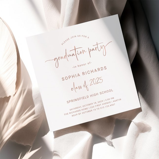 Convites Script Moderno | Classe de Festas de formatura 202 (Criador carregado)