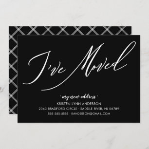 Convites Script moderno que movi o lançamento móvel