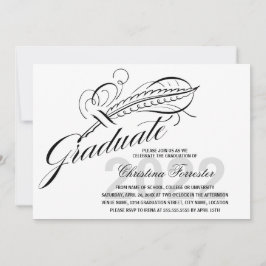 Convites Script Pena de Graduação