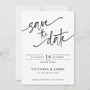 Convites Script Wedding Salvar a Data