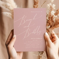 Script Whimsical | Dusty Rosa Brunch e Bubble