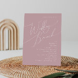 Convites Script Whimsical | Dusty Rosa Wedch Brunch<br><div class="desc">Apresentando nossa impressionante escrita caprichosa | convite para o almoço de rosa empoeirado perfeito para a sua simples celebração do primavera boho moderno. Nosso elegante design inclui uma paleta de cores vibrante brilhante e pastel com um script de caligrafia quic vintage. Quer você prefira um estilo minimalista ou clássico, nosso...</div>