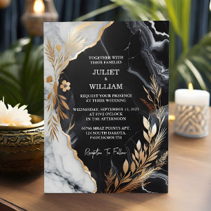 Convites Se o trabalho natural dela empilhasse o casamento 