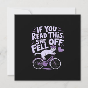 Convites Se Você Ler Isto Ela Caiu: Engraçado Biker Humor