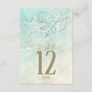 Convites Sea Foam Beach Wedding ID837