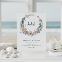 Sea Wreath | Casamento Rustic Beach Monogramas