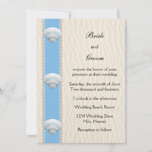 Convites Seashell Beach Wedding
