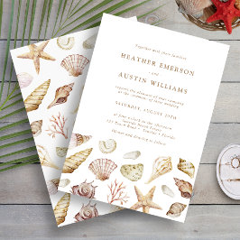 Convites Seashell Wedding