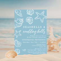 Seashells & Wedding Bells Blue Sea Bridal Shower