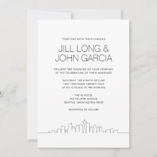 Convites Seattle Wedding