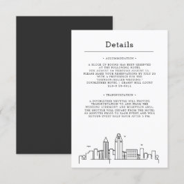 Convites Seattle Wedding | Detalhes do convidado