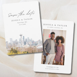 Convites Seattle Wedding Save the Date
