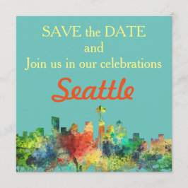 CONVITES SEATTTLE WASHINGTON SKYLINE SP -