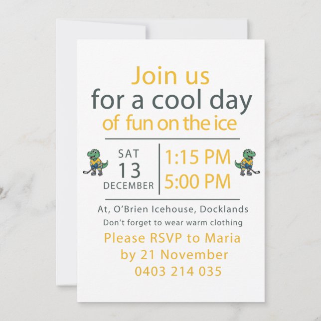 Convites Sebastian Birthday 7th  (Verso)