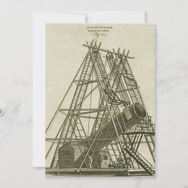 Convites Século XVIII antigo do EQUIPAMENTO da CIÊNCIA do (Frente)