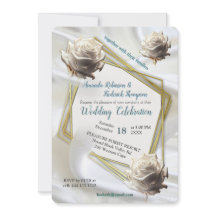 Seda Luxuosa, Branca, Fluindo e Rosas Brancas.