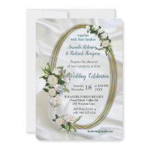 Seda Luxuosa, Branca, Fluindo e Rosas Brancas.