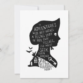 Convites Seek Adventures Northanger Abbey Quote