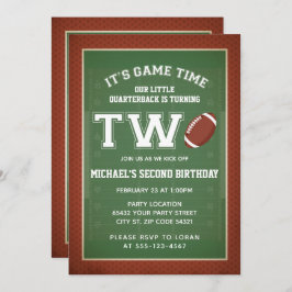 Convites Segunda Festa de aniversário do futebol