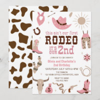Segunda Rodeio Cowgirl Ocidental Aniversário de 2