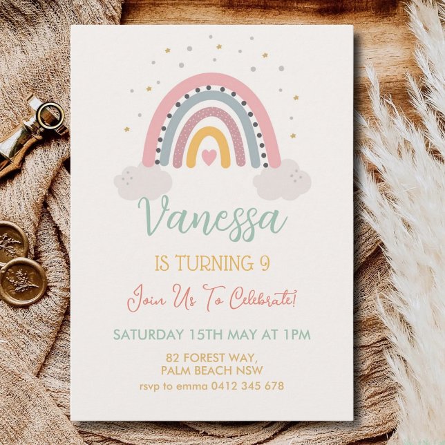 Convites segundo 1rua 3 4º 6 7 8º 9º Festa de aniversário (Criador carregado)