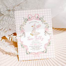 Convites Segundo aniversário de Arco Rosa com Dois Bobos