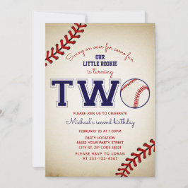 Convites Segundo aniversário de beisebol
