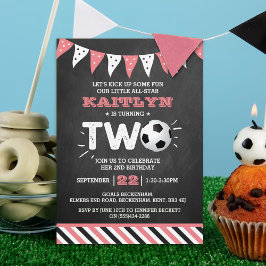 Convites Segundo aniversário de bola de futebol All-star
