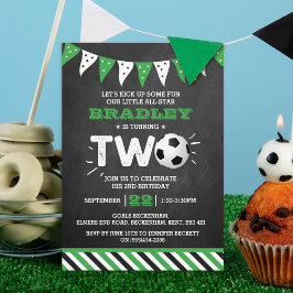 Convites Segundo aniversário de bola de futebol All-star