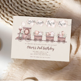 Convites Segundo aniversário de Comboios Safari