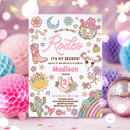 Convites Segundo aniversário de Cowgirl Este não é o meu pr