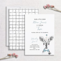 Segundo aniversário de Criador Azul Preto e Branco