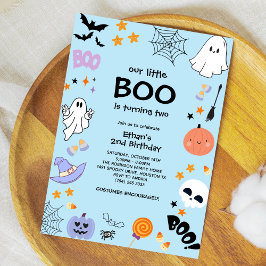 Convites Segundo aniversário de Dia das Bruxas do Nosso Men