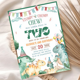 CONVITES SEGUNDO ANIVERSÁRIO DE DÍSSONO DE CHOMP E CHEW