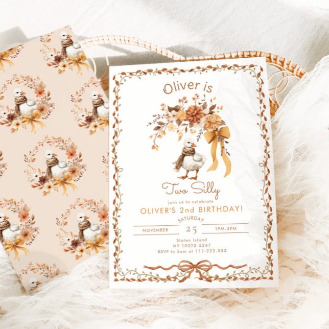 Convites Segundo aniversário de dois Bobos (Criador carregado)