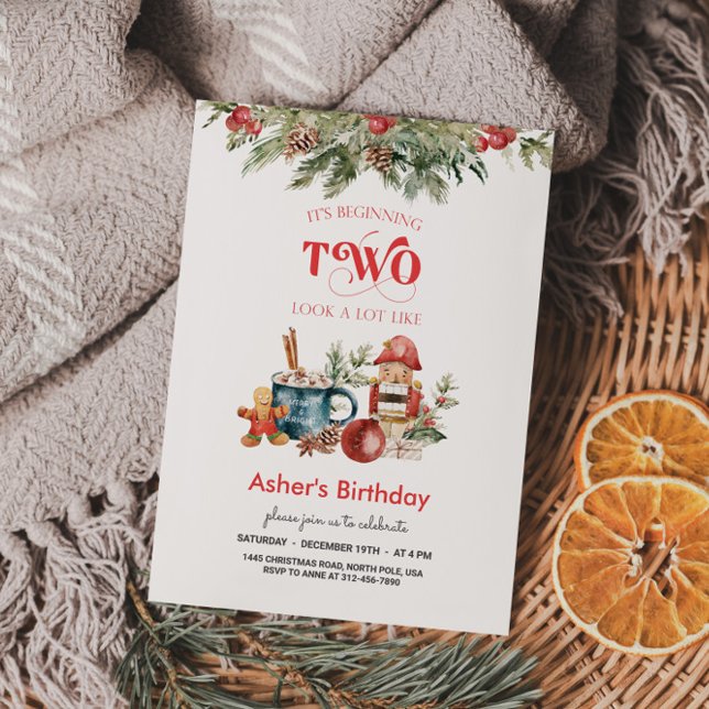 Convites Segundo aniversário de Férias (Criador carregado)