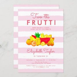 Convites segundo aniversário De Garota Tropical Dois Twotti