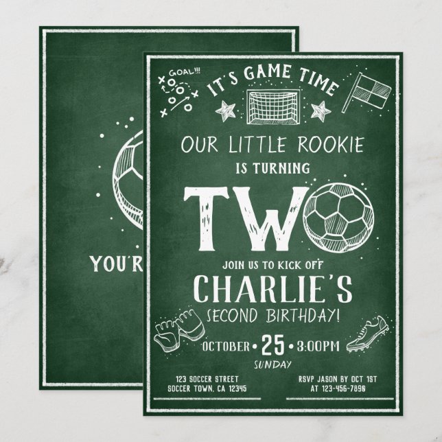 Convites Segundo aniversário de Todos os Quadros Modernos (Frente/Verso)