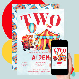 Convites Segundo aniversário do Carnaval Festival Kid