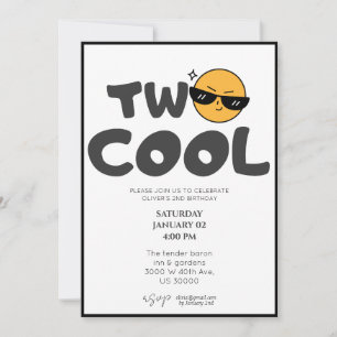 Convites Segundo aniversário engraçado neutro de gênero