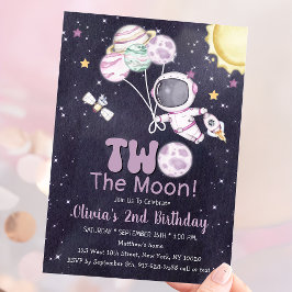 Convites Segundo aniversário Espacial Segunda Viagem Em Tor