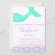 Segundo aniversário Mermaid Tail