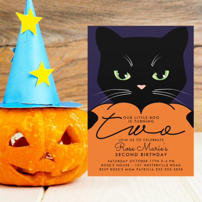 Convites SEGUNDO ANIVERSÁRIO | Nosso Pequeno Boo (Criador carregado)