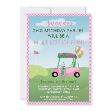 Segundo aniversário Par-Tee Encantador De Golfe Ro