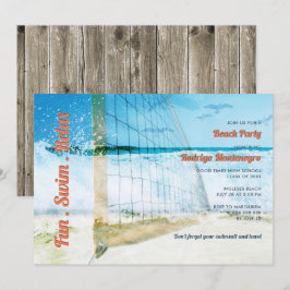 Convites Segundo grau de Festa de formatura na Praia