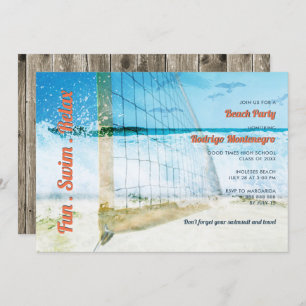 Convites Segundo grau de Festa de formatura na Praia