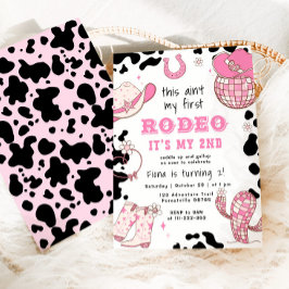 Convites Segundo Rodeo, Festa de aniversário de cowgirl oci