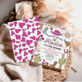 Convites Segundo Rodeo Rosa Ocidental 2º Aniversário