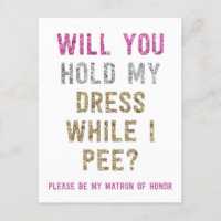 Segure Meu Vestido Enquanto Eu Faço Xixi | Matrona