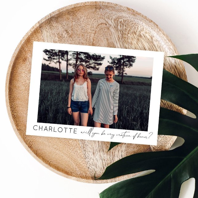 Convites Seja a minha mãe da fotografia honesta Caligrafia  (Criador carregado)